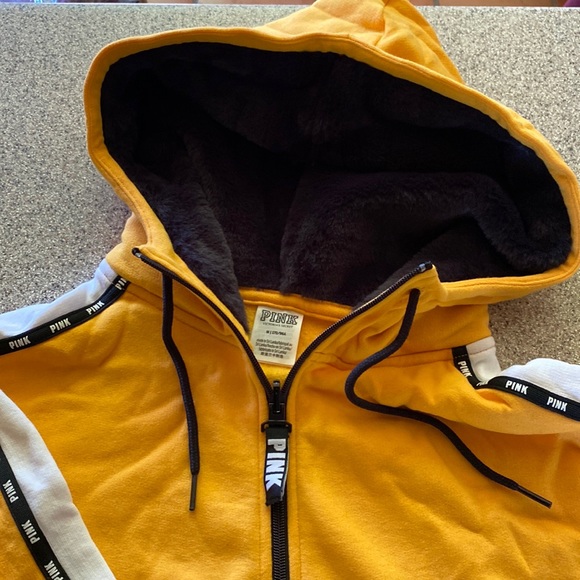 Vs Pink bling track pants faux fur full zip hoodie fashion show exclusive 2018 - Picture 9 of 15